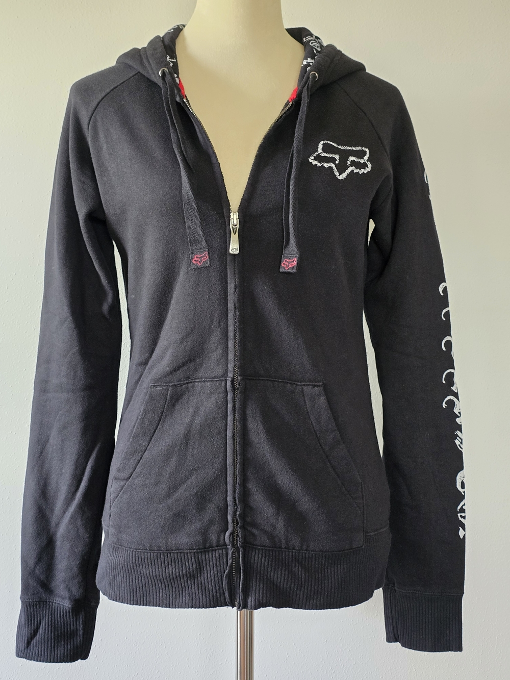 Vintage Women's Full Zip Fox Racing Hoodie